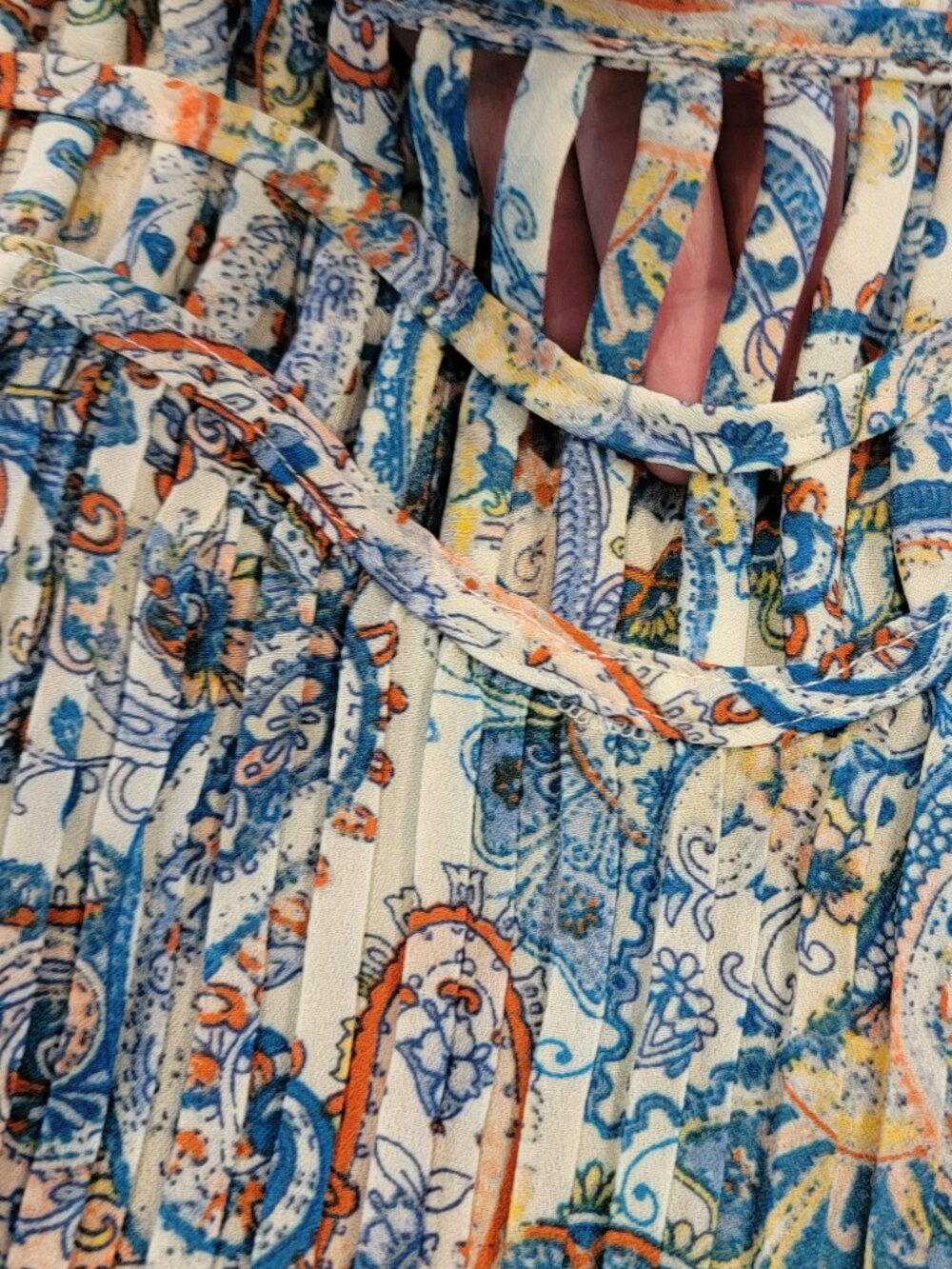 Spense Spring Breeze Bohemian Floral Print Blouse - Picture 7 of 12